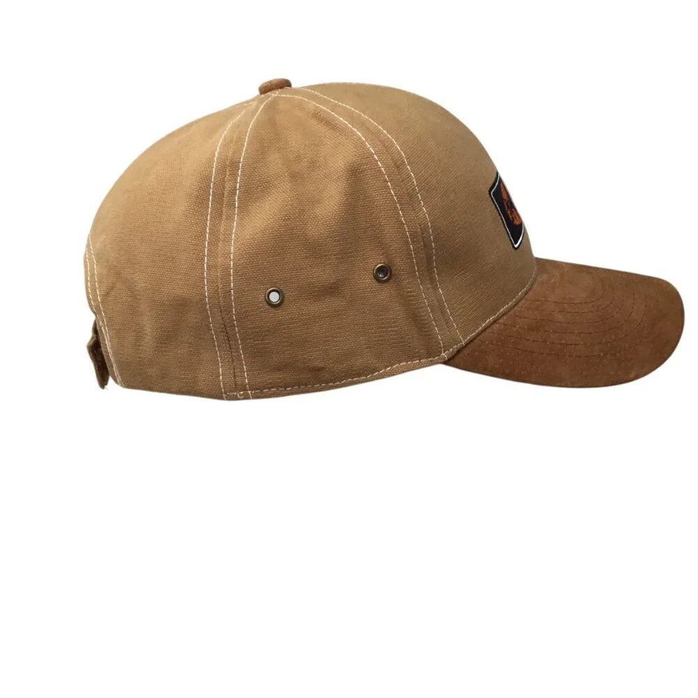 Ditch Witch Men's Hat Baseball Cap Underground Cable Duck Canvas Leather Brim